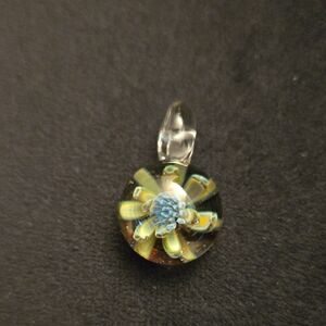 Art Glass Flower Pendant